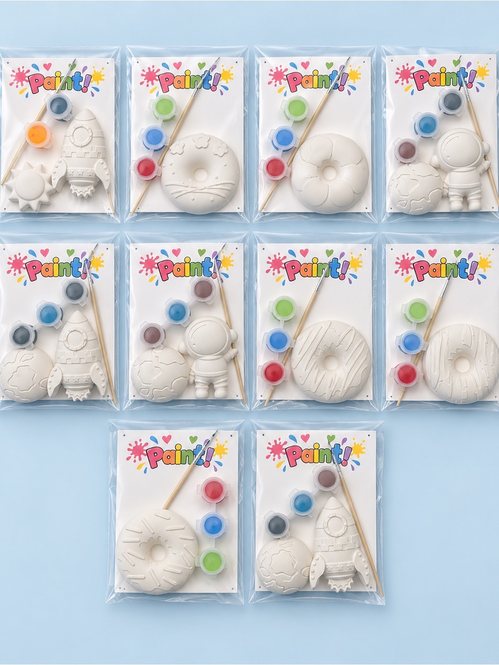Space-Themed Paint-Your-Own Party Favors - White